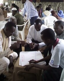 Liboi Youth participants in Group discussion